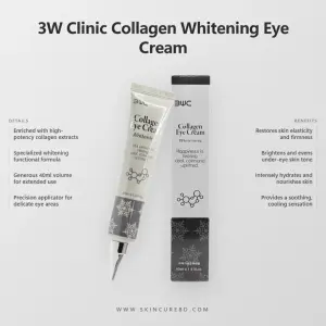 3W Clinic Collagen Whitening Eye Cream- 40ml