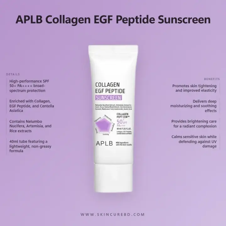 APLB Collagen EGF Peptide Sunscreen- 40ml