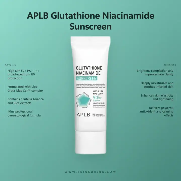 APLB Glutathione Niacinamide Sunscreen- 40ml