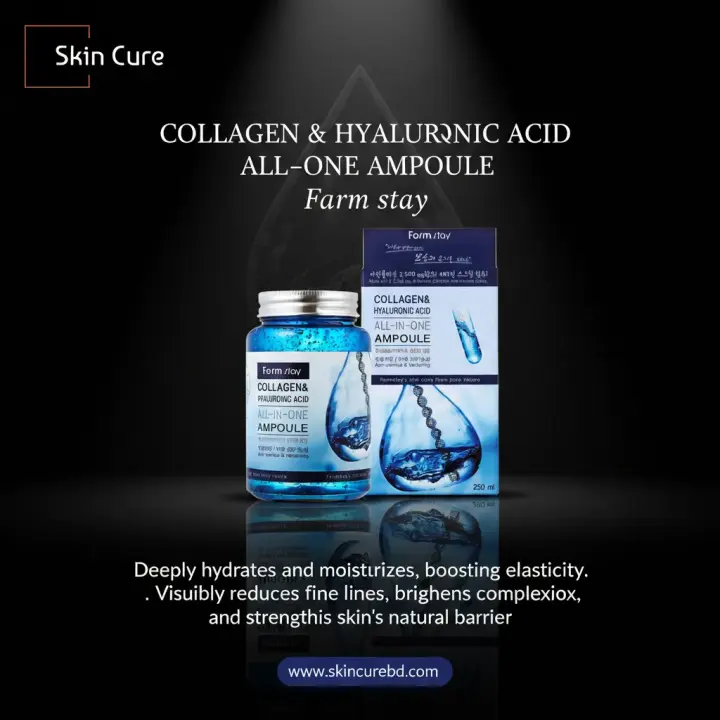 Farm Stay Collagen & Hyaluronic Acid All-In-One Ampoule-250ml